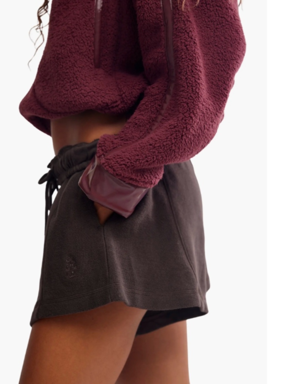 FP MOVEMENT  HIGH PRESS SHORTS IN CHOCOLATE